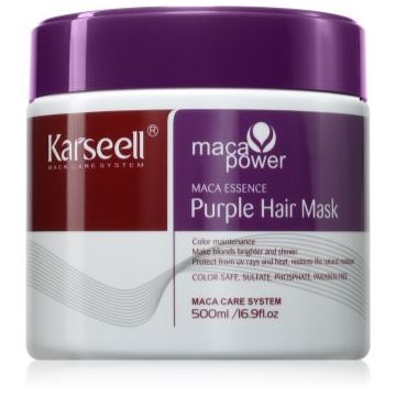 Karseell Purple Hair Mask Masca de par pentru părul blond şi gri