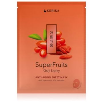 KORIKA SuperFruits Goji Berry - Anti-aging Sheet Mask Masca faciala cu efect de intinerire