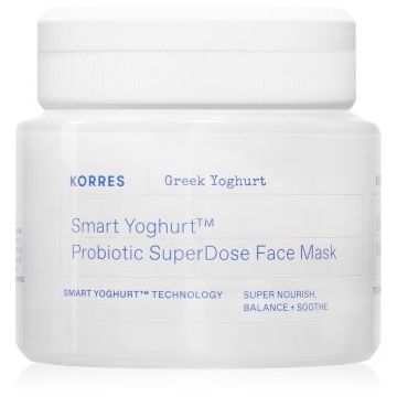 Korres Smart Yoghurt™ Probiotic SuperDose Face Mask mască hidratantă răcoritoare cu probiotice