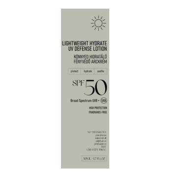 Lotiune hidratanta lejera cu SPF 50 Lightweight Hydrate UV Defense, 50 ml, Nerds