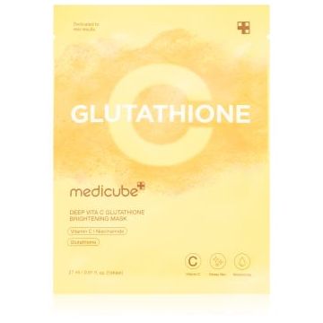 medicube Deep Vita C Glutathione Brightening Mask mască textilă iluminatoare