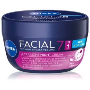 NIVEA Facial Night cremă ușoară de noapte 7 in 1