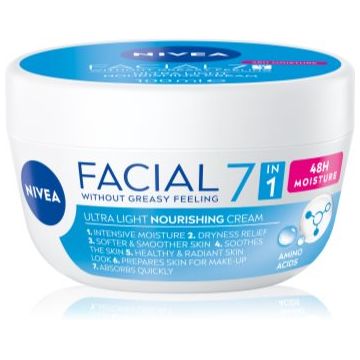 NIVEA Facial Nourishing crema cu textura usoara nutritie si hidratare