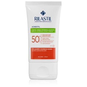 Rilastil Acnestil crema pentru fata, protectoare si matifianta SPF 50+