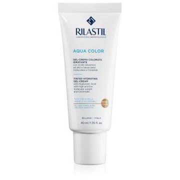 Rilastil Aqua Color gel-cremă cu efect de tonifiere cu efect de hidratare