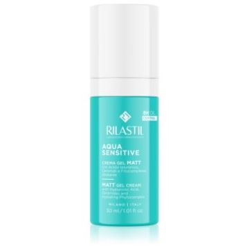 Rilastil Aqua Sensitive gel crema matifianta cu efect de hidratare