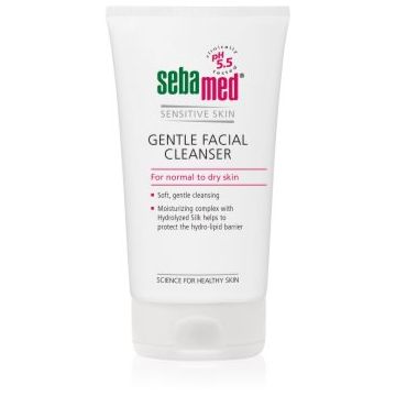 Sebamed Sensitive Skin Lotiune pentru spalare cu efect catifelant faciale