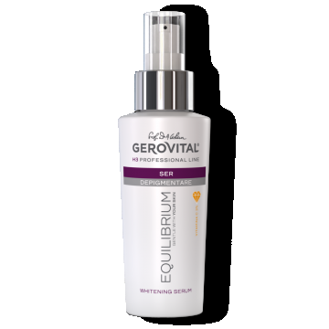 Ser Depigmentare Vitamina C și Niacinamidă Pentru Estomparea Petelor și Uniformizarea Tenului, Gerovital H3 Equilibrium, 100 Ml