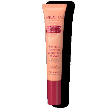 Ser Extra Fermitate Contur Ochi și Buze Cu 5% Argirelineamplified Peptide Pentru Reducerea Ridurilor De Expresie, Aslavital Mineralactiv, 15 Ml