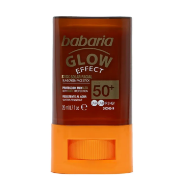 Stick pentru fata cu protectie solara SPF 50+ Glow Effect, 20 ml, Babaria