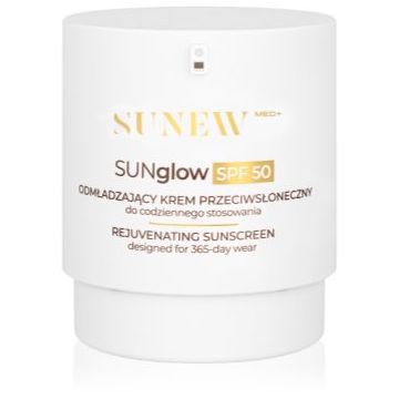 SUNEWMED+ SUNglow Anti-Aging Face Sunscreen SPF 50 cremă pentru plaja cu efect de intinerire