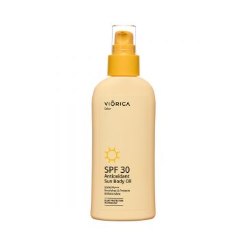 Ulei de corp de protectie solara antioxidant SPF 30 Solar, 150ml, Viorica