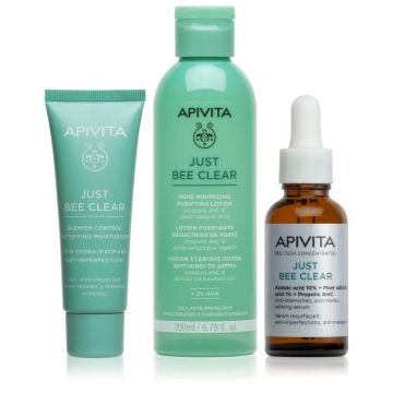 Apivita Just Bee Clear set pentru tenul gras, predispus la acnee