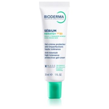 Bioderma Sébium Kerato+ SPF30 crema gel pentru ten acneic