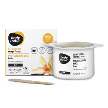 Ceara depilatoare pentru corp, cu parfum de Vanilie, 250g, Body Natur