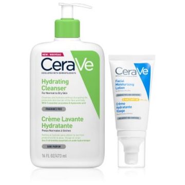 CeraVe Hydrating Cleanser set pentru hidratare si fermitate