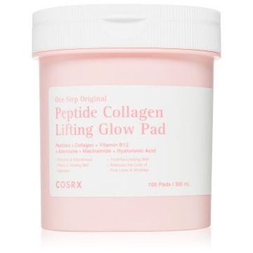 Cosrx One Step Original Peptide Collagen Lifting Glow Pad dischete de tonifiere pentru fermitatea și lifting-ul tenului