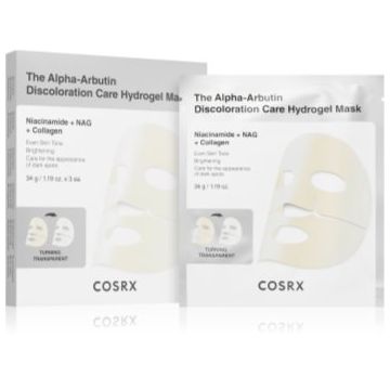 Cosrx The Alpha-Arbutin Discoloration Care mască hidrogel pentru uniformizarea nuantei tenului