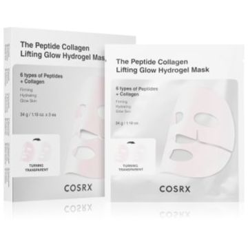 Cosrx The Peptide Collagen Lifting Glow Hydrogel Mask masca faciala pentru fermitate cu efect de hidratare
