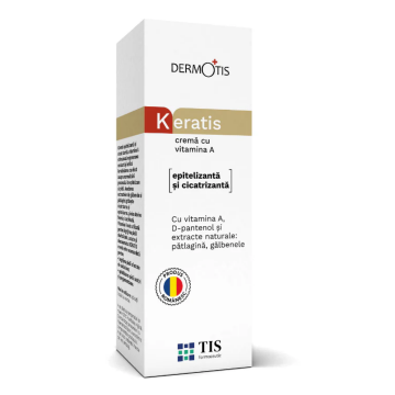 Crema cu vitamina A KeraTis, 20ml, Tis Farmaceutic