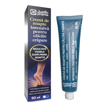 Crema de noapte pentru calcaie crapate 50ml, Justin Pharma