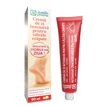 Crema de zi intensiva pentru calcaie crapate 50ml, Justin Pharma