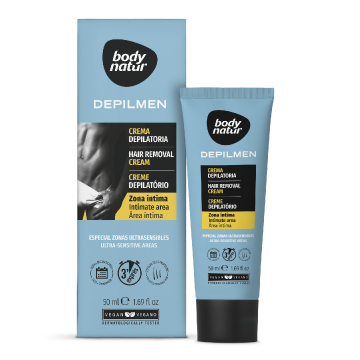 Crema depilatoare pentru barbati, zona intima masculina, 50ml, Body Natur