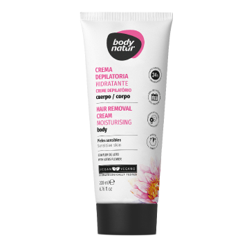 Crema depilatoare pentru piele sensibila, 200 ml, Body Natur