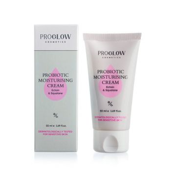 Crema hidratanta, Probiotic Moisturising Cream cu Postbiotice, Ectoina si Squalan, 50 ml, ProGlow