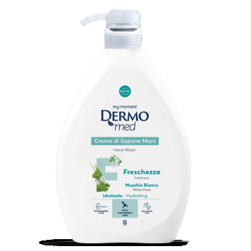 Dispenser Sapun lichid crema cu mosc alb, 1000ml, Dermomed
