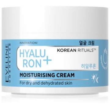 Eveline Cosmetics Hyaluron + Korean Rituals crema de fata hidratanta