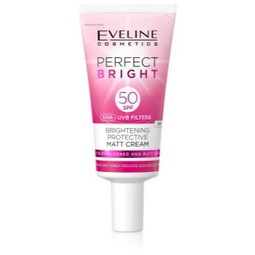 Eveline Cosmetics Perfect Bright SPF 50 crema pentru fata, protectoare si matifianta SPF 50