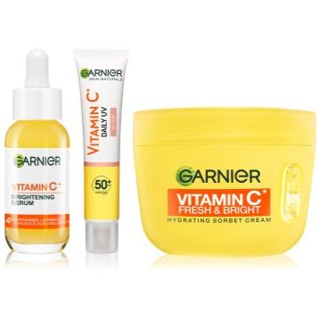 Garnier Vitamin C set pentru luminozitate si hidratare