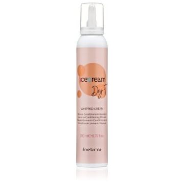 Inebrya Ice Cream Dry-T Whipped Cream spumă hidratantă pentru păr