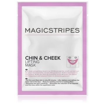 MAGICSTRIPES Chin & Cheek Lifting Mask mască hidrogel, cu efect de fermitate, pentru bărbie și față