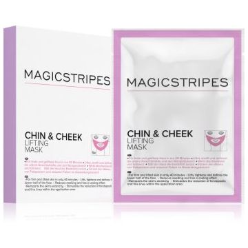 MAGICSTRIPES Chin & Cheek Lifting Mask mască hidrogel, cu efect de fermitate, pentru bărbie și față