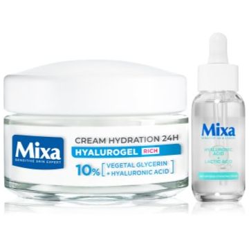 Mixa Hyalurogel set pentru pielea uscata si deshidratata