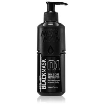 Nish Man Peel-Off Mask mască exfoliantă neagră pentru barbati