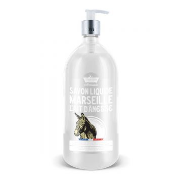 Sapun lichid de Marsilia cu Lapte de magarita, 1l, Les Petites Bains de Provence
