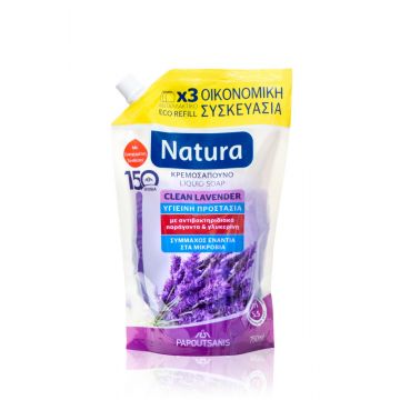 Sapun lichid Lavanda refill. 750ml, Natura