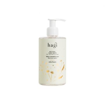 Sapun lichid pentru maini cu Flori Albe, 300ml, Hagi
