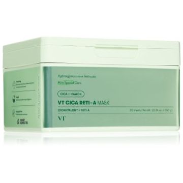 VT Cosmetics Cica Reti-A Mask mască textilă calmantă cu efect de întărire