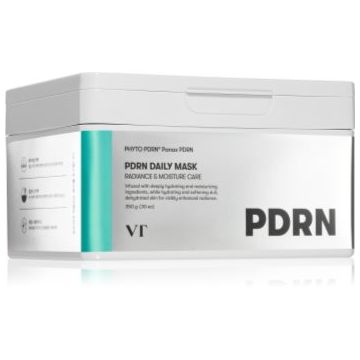 VT Cosmetics PDRN Daily Mask mască textilă hidratantă pentru strălucirea și netezirea pielii